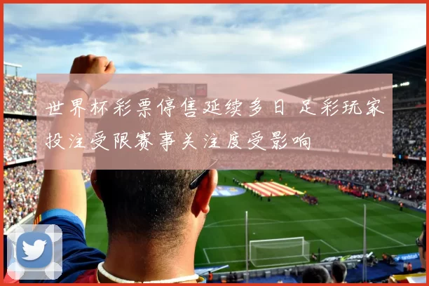 世界杯彩票停售延续多日 足彩玩家投注受限赛事关注度受影响