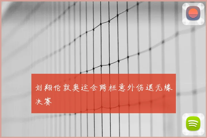 刘翔伦敦奥运会跨栏意外伤退无缘决赛